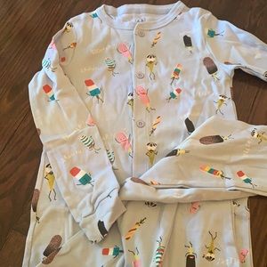 Kids Icecream Print Onesie PJ’s NWT by Arborist
